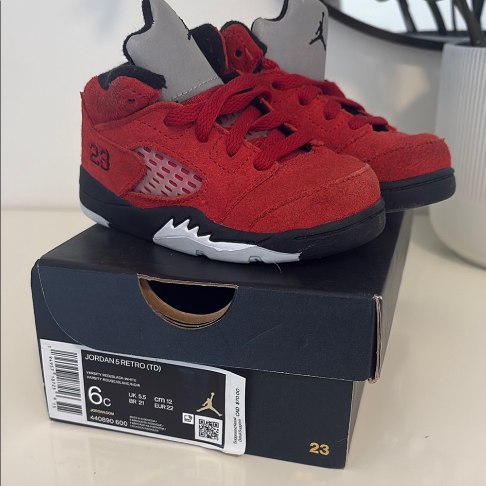 Jordan 5 Retro Raging Bull Red - Toddler